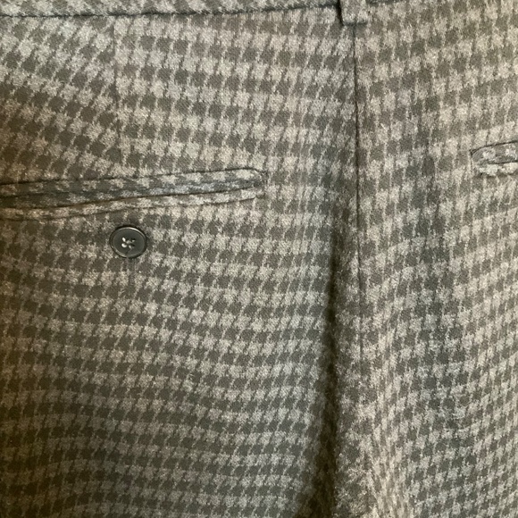 Express Editor Pants Y2K Black and Grey Houndstooth Checked Pants Size 6 - Picture 5 of 6